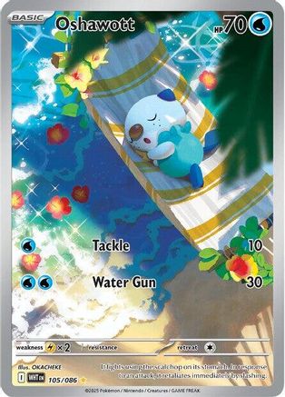 Oshawott - 105/086  - Illustration Rare - Holofoil