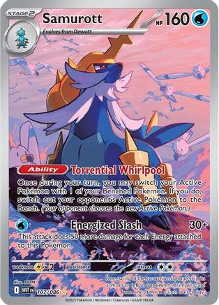 Samurott - 107/086 - Illustration Rare - Holofoil