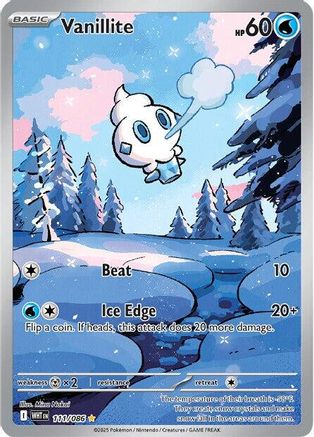 Vanillite - 111/086  - Illustration Rare - Holofoil
