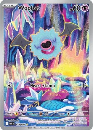 Woobat - 119/086 - Illustration Rare - Holofoil