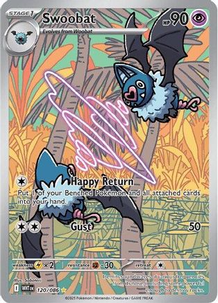 Swoobat - 120/086  - Illustration Rare - Holofoil
