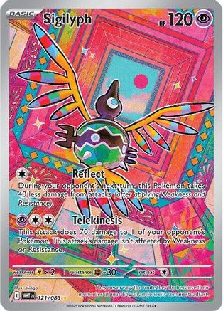 Sigilyph - 121/086  - Illustration Rare - Holofoil