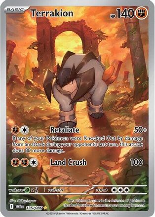 Terrakion - 135/086  - Illustration Rare - Holofoil