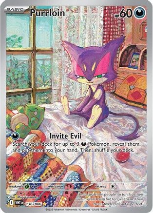 Purrloin - 136/086  - Illustration Rare - Holofoil