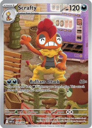 Scrafty - 139/086  - Illustration Rare - Holofoil