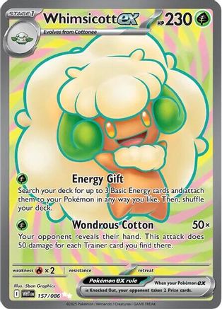 Whimsicott-ex - 157/086 - Ultra Rare - Holofoil