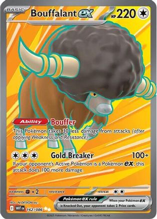 Bouffalant ex - 162/086  - Ultra Rare - Holofoil