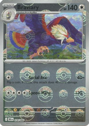 Braviary (Poke Ball Pattern) - 078/086 - Uncommon - Holofoil