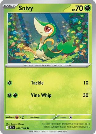 Snivy - 001/086 - Common - Holofoil