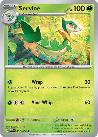 Servine - 002/086 - Common - Reverse Holofoil