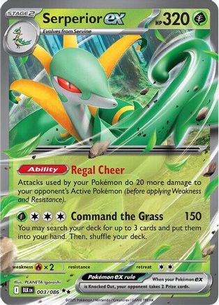 Serperior ex - 003/086 - Double Rare - Holofoil