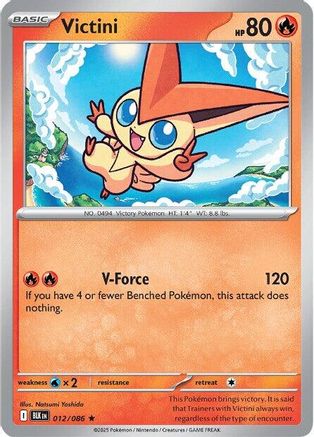 Victini - 012/086 - Rare - Reverse Holofoil