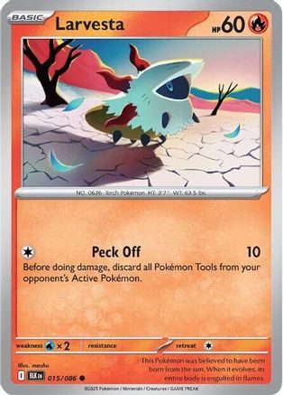Larvesta - 015/086 - Common - Reverse Holofoil