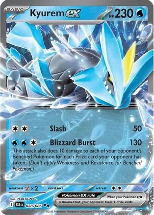 Kyurem ex - 028/086 - Double Rare - Holofoil