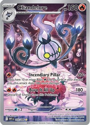 Chandelure - 103/086  - Illustration Rare - Holofoil