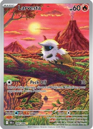 Larvesta - 099/086  - Illustration Rare - Holofoil