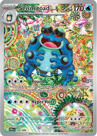 Seismitoad - 105/086  - Illustration Rare - Holofoil