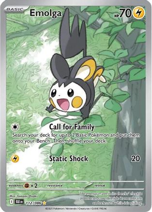 Emolga - 112/086  - Illustration Rare - Holofoil