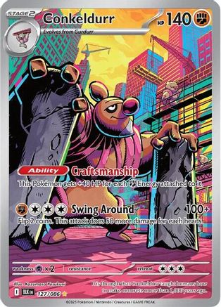 Conkeldurr - 127/086  - Illustration Rare - Holofoil