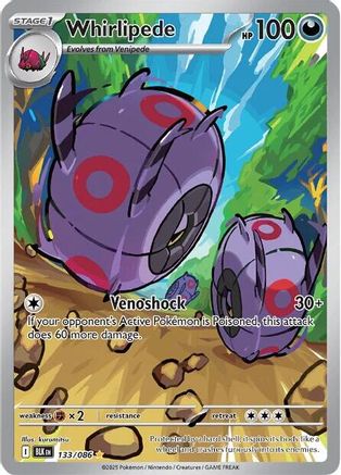 Whirlipede - 133/086  - Illustration Rare - Holofoil