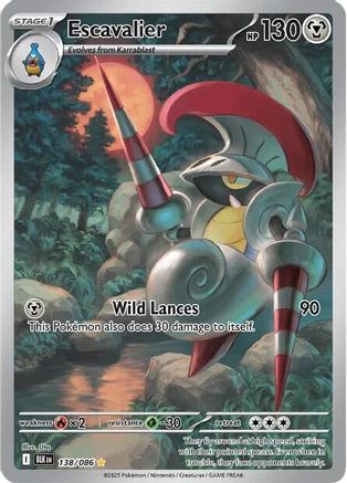 Escavalier - 138/086  - Illustration Rare - Holofoil