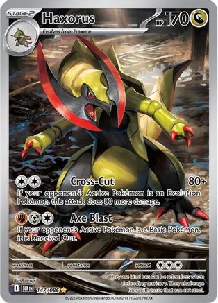 Haxorus - 147/086  - Illustration Rare - Holofoil