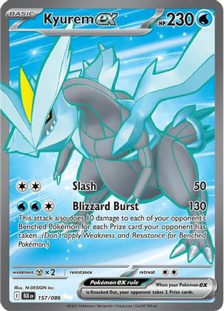 Kyurem ex - 157/086 - Secrète Rare - Holographique