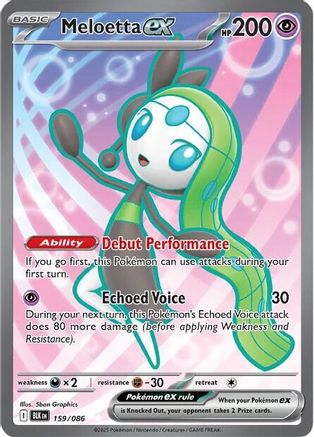 Meloetta ex - 159/086 - Secrète Rare - Holofoil