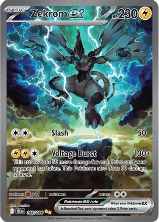 Zekrom ex - 166/086  - Special Illustration Rare - Holofoil