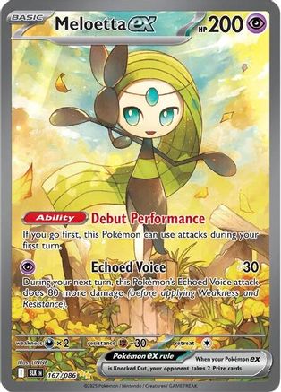 Meloetta ex - 167/086  - Special Illustration Rare - Holofoil
