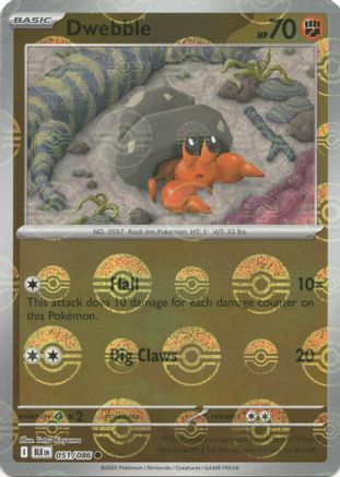 Dwebble (Poke Ball Pattern) - 051/086 - Common - Holofoil