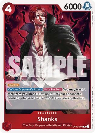 Shanks (008) (OP12-008)  -  Rare