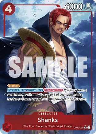 Shanks (008) (Illustration alternative) (OP12-008) - Rare