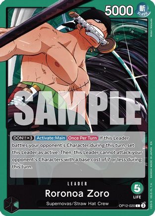 Roronoa Zoro (020) (OP12-020)  -  Leader