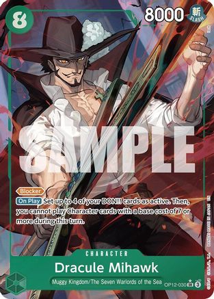 Dracule Mihawk (Illustration alternative) (OP12-030) - Super Rare