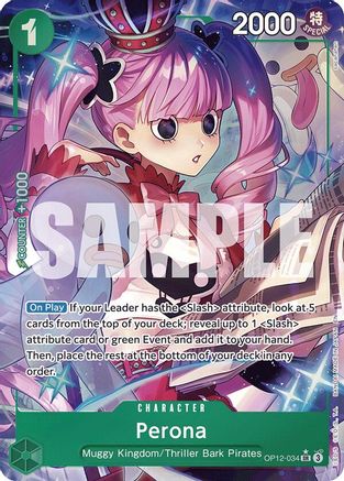 Perona (Art Alternatif) (OP12-034) - Super Rare