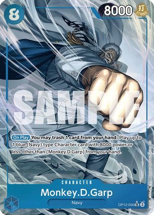 Monkey.D.Garp (Illustration alternative) (OP12-056) - Super Rare