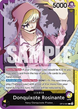 Donquixote Rosinante (061) (OP12-061) - Leader