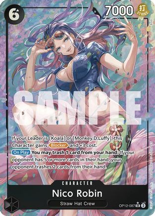 Nico Robin (Illustration alternative) (OP12-087) - Super Rare