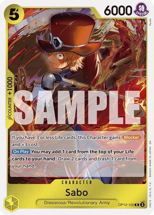 Sabo (OP12-100) - Rare