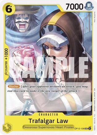 Trafalgar Law (106) (OP12-106) - Peu courant