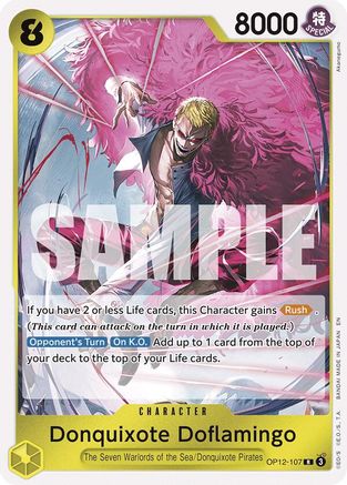 Don Quichotte Doflamingo (OP12-107) - Rare