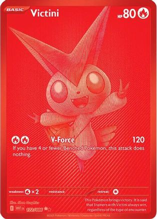 Victini - 172/086 - Noir et Blanc Rare - Holo