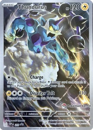 Thundurus - 209 (Pokemon Center Exclusive)  - Promo - Holofoil