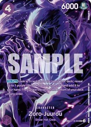 Zoro-Juurou (SP) (ST18-004) - Super Rare