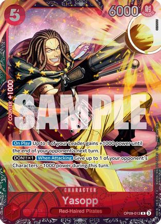 Yasopp (Championship 25-26 Offline Regionals Season 2) (OP09-013)  -  Rare