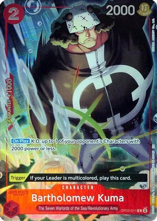 Bartholomew Kuma (Kit de classeur Sept Grands Corsaires) (OP05-011) - Courante