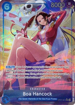 Boa Hancock (Seven Warlords of the Sea Binder Set) (Alternate Art) (OP07-051)  -  Super Rare