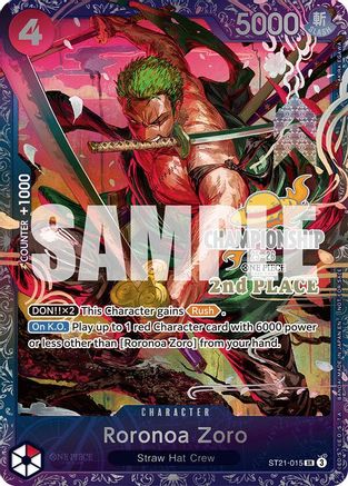 Roronoa Zoro (CS 25-26 2nd Place) (ST21-015)  -  Super Rare