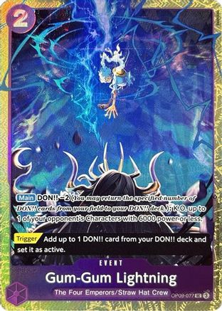 Gum-Gum Foudre (Premium Card Collection -Best Selection Vol. 4-) (OP09-077) - Peu Commune